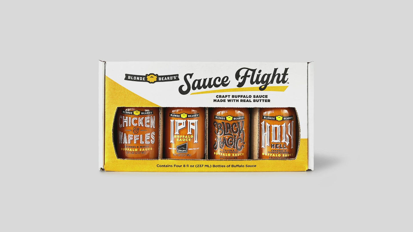 Load and play video in Gallery viewer, Buffalo Sauce Flight (8 oz x 4)