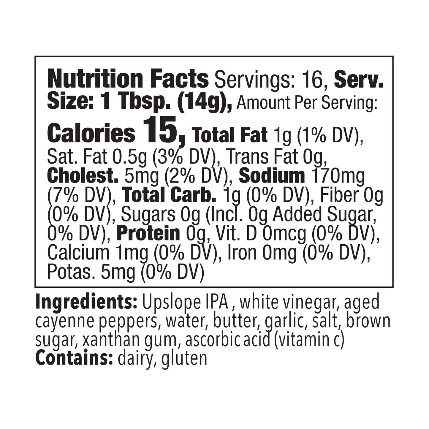 IPA Buffalo Sauce - Sauces - Blonde Beard's - blondebeards