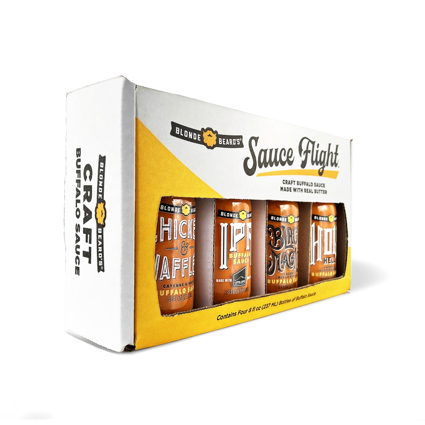 Buffalo Sauce Flight (8 oz x 4) - Bundle - Blonde Beard's - blondebeards