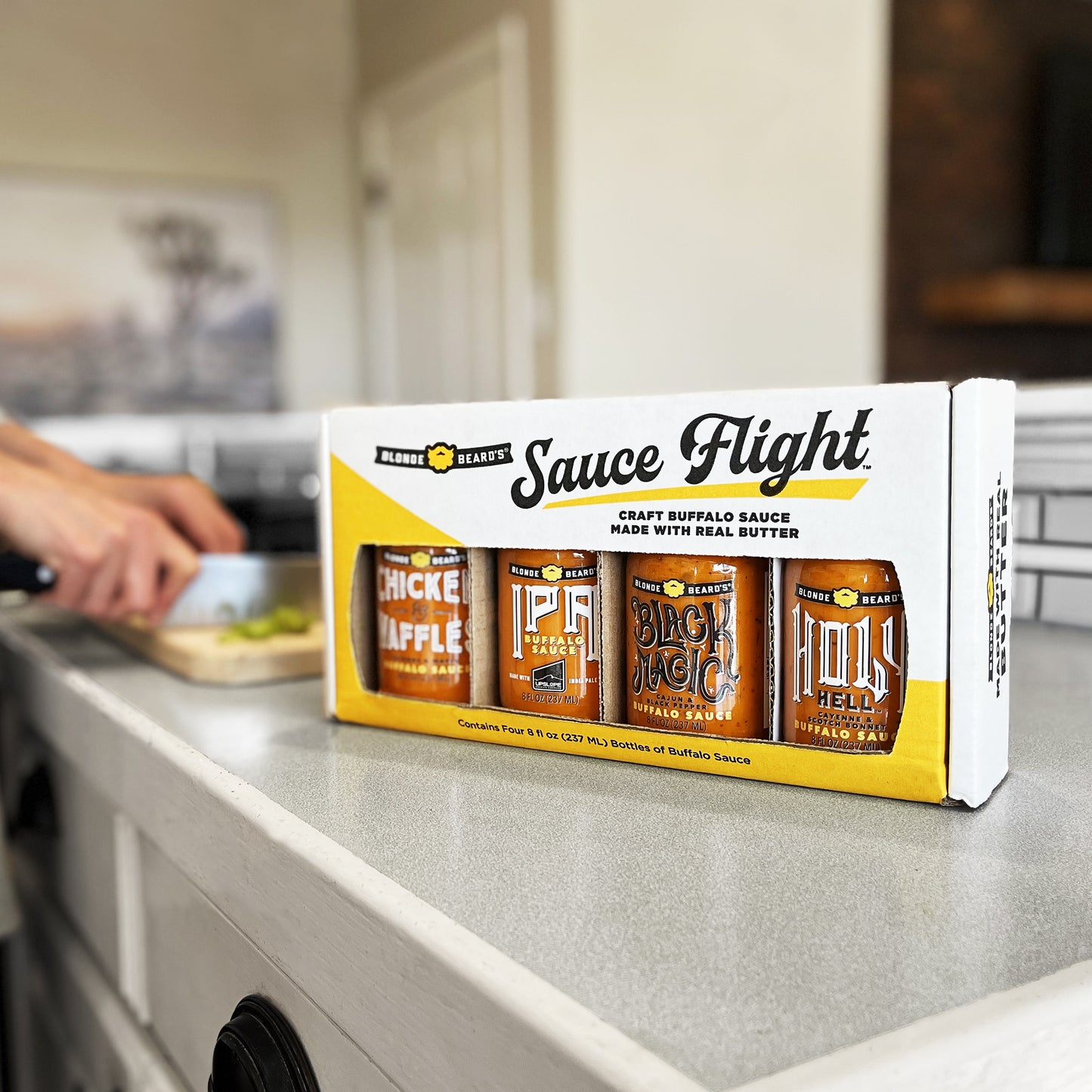 Buffalo Sauce Flight (8 oz x 4) - Bundle - Blonde Beard's - blondebeards